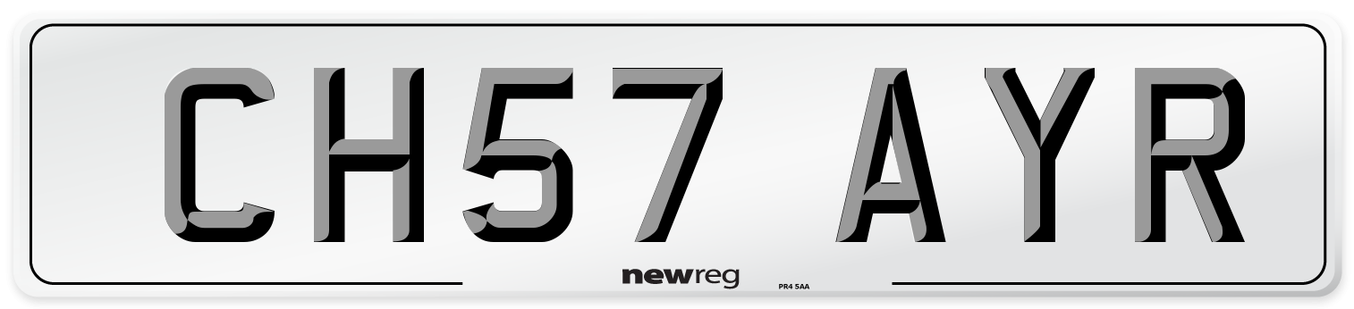 CH57 AYR Number Plate from New Reg